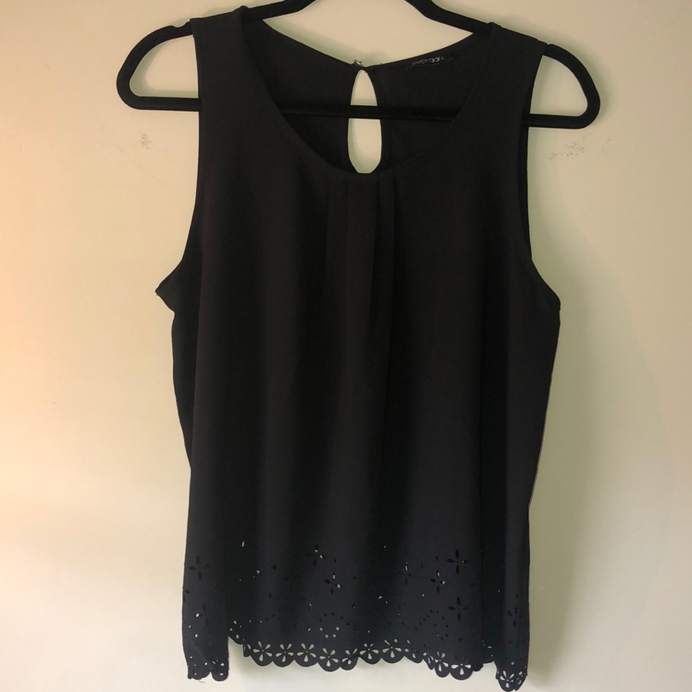 Papermoon Black Sleeveless Blouse